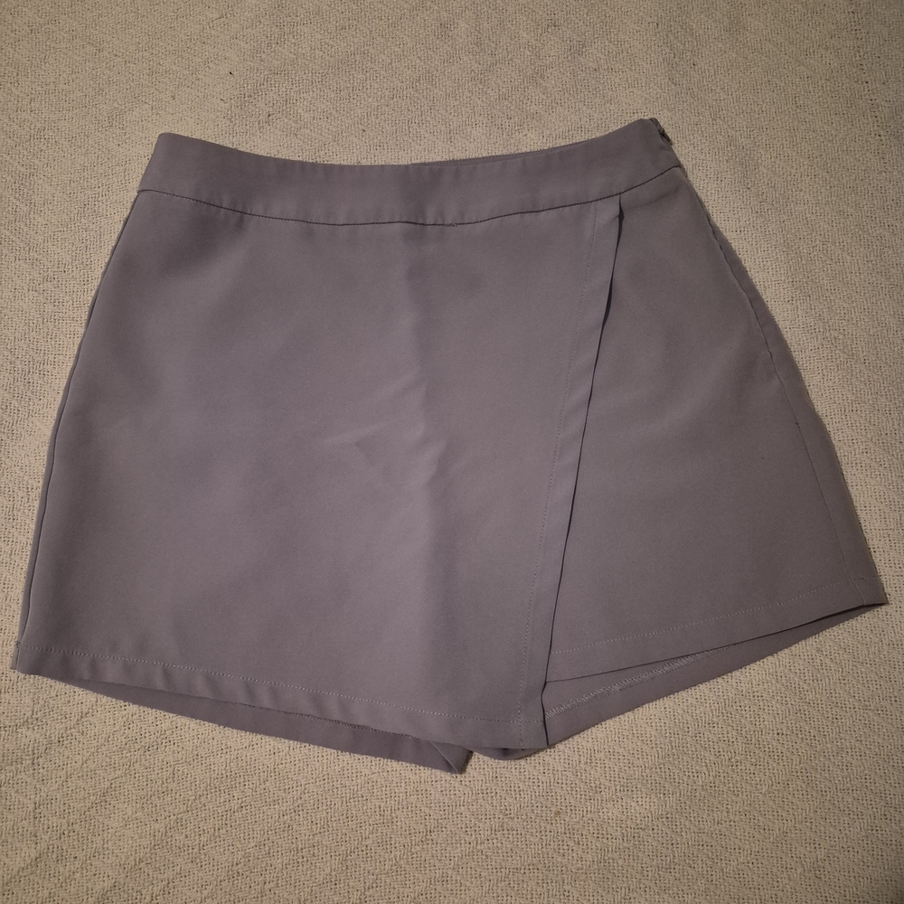 Sincerely Jules Lavender-Gray Wrap Skort